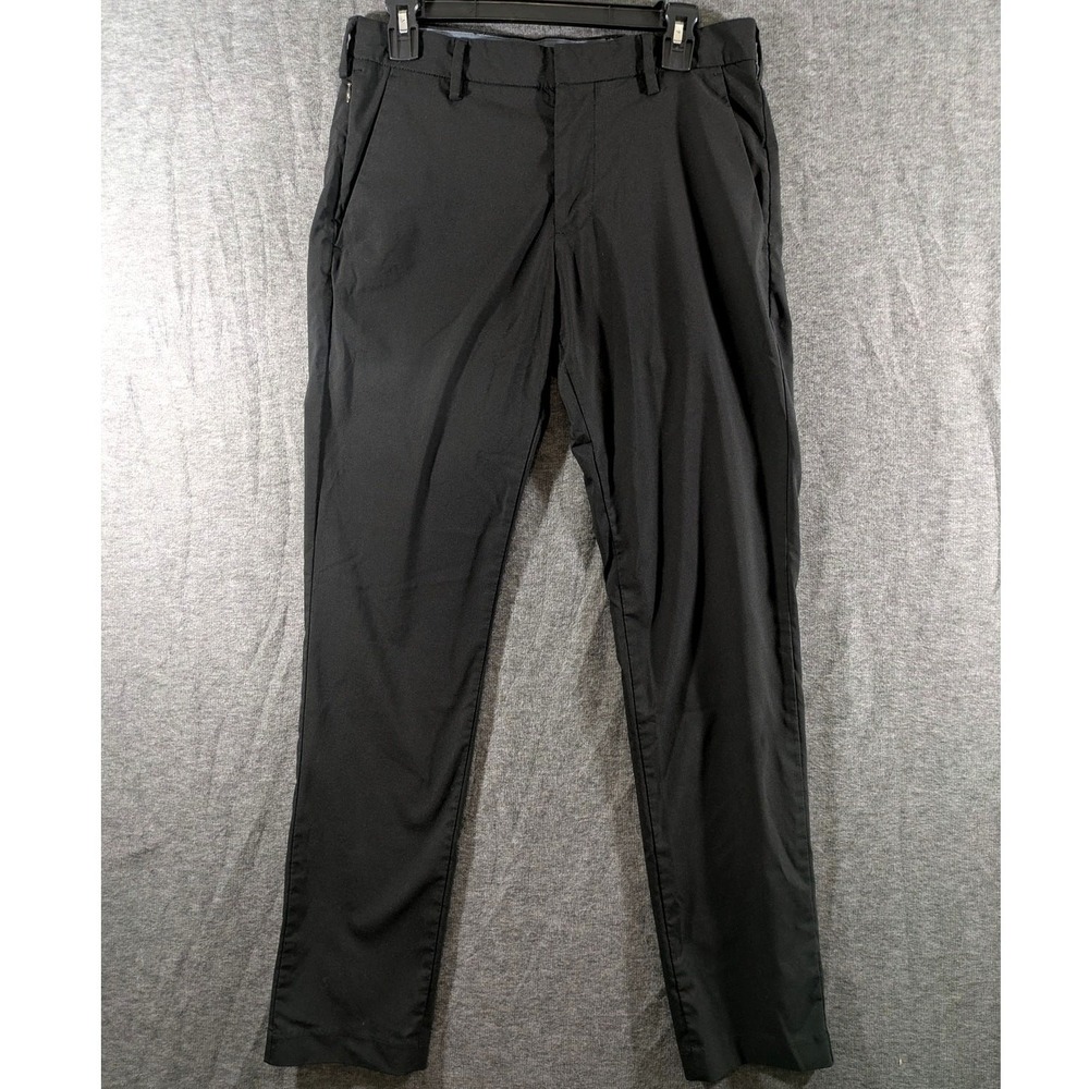 Mens Dockers‎ Slim Fit Pants Dark Grey Zipper Side Pocket 30x32